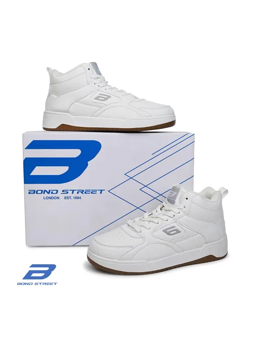 Bond Street Men White Casual Sneakers