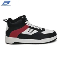 Bond Street Men's Casual Sneakers | PU Upper Lace-Up Shoes with Durable PVC Sole | Stylish & Comfortable Everyday Footwear