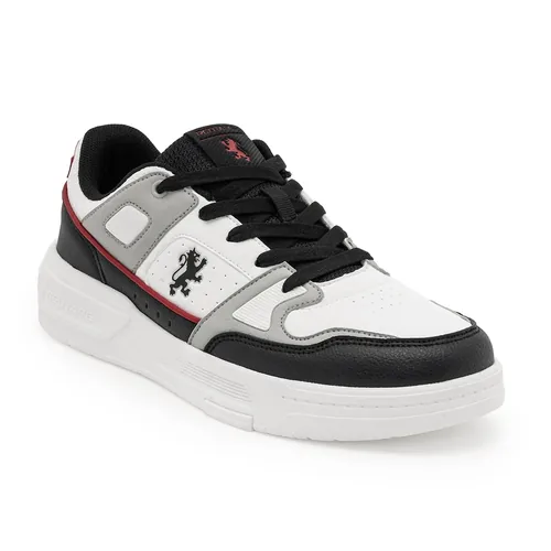 Low Cut Lifestyle Sneakers for Men in Black Red | Lifestyle Sneakers