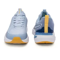 Red Tape Blue White Knit Sports Shoes for Men, men's sports shoes — front and back view