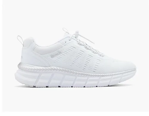 Bench White Slip-On Trainer, casual shoes — side profile view