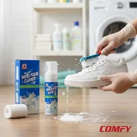 Biki 3X Power Shoes Foam Cleaner – Powerful Foam Shoe Cleaner for Instant Spotless Shine, Sneaker & Leather Cleaning Solution