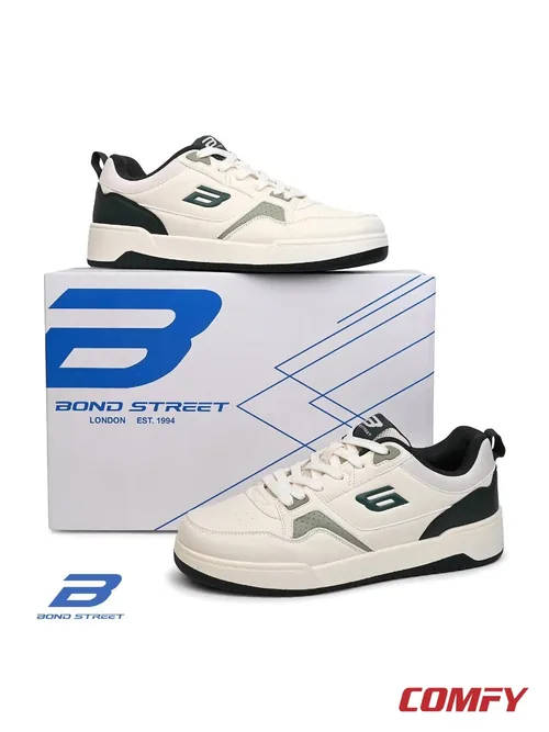 Bond Street Men Ash Black Casual Sneakers