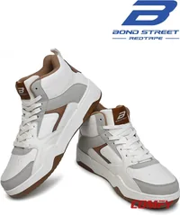 Bond Street by Red Tape Men's Casual Sneakers, men's high top sneakers — angled front view