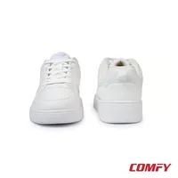 Bond Street Men’s Casual Sneakers — White | PU Lace-Up Everyday Shoe