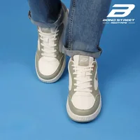 Bond Street Men's White & Green Casual Sneakers, men's casual shoes — inner side view
