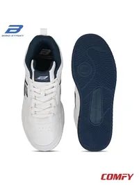 Bond Street Men's Casual Sneakers in Navy and Blue, men's high top sneakers — outsole and tread detail