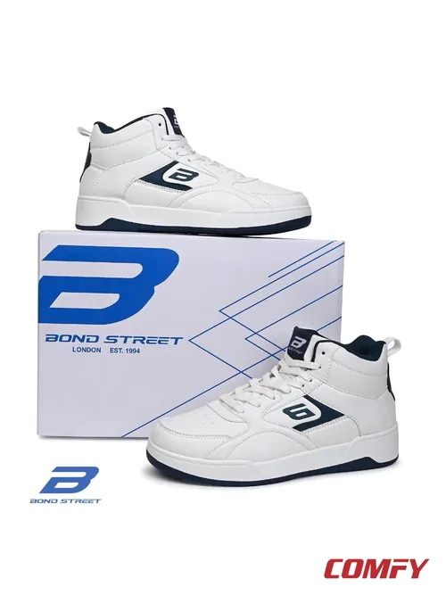 Bond Street Men's Casual Sneakers — Navy Blue | Everyday Comfort Shoe