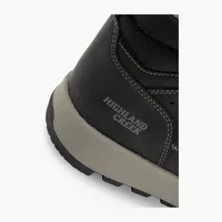 Highland Creek Warm Lined Lace-Up Winter Boot in Black, men's boots — outsole and tread detail