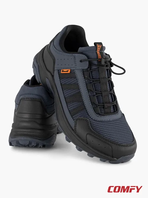 Landrover Men's Outdoor Low-Cut Shoe in Navy and Blue, casual shoes — both shoes together