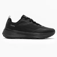 Red Tape Full Black Trekking Shoes for Men — side profile view