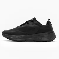Red Tape Full Black Trekking Shoes for Men — inner side view