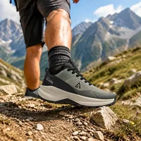 Ozark Olive Trail Running Shoes for Men, men's boots — outsole and tread detail