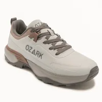 Red Tape Burnt Orange Trekking Shoes for Men, men's outdoor shoes — angled front view