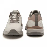 Red Tape Burnt Orange Trekking Shoes for Men, men's outdoor shoes — front and back view