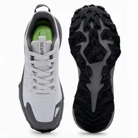 Red Tape Grey Trail Running Shoes for Men, men's outdoor shoes — top view
