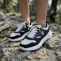 RedTape Black & White Casual Sneakers in Black/White, men's casual shoes — inner side view