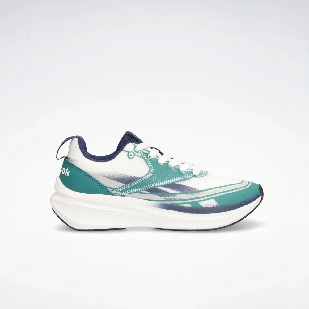 Reebok Light Float Running Shoes — White/Green | Ultra-Lightweight EVA Trainer