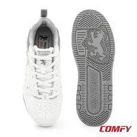 Red Tape Men’s Lifestyle Sneakers — White/Grey | Impact-Resistant EVA Comfort