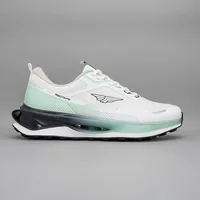 Red Tape Men's Athleisure  Sports Shoes for Everyday Comfort in White Green, men's sports shoes — side profile view
