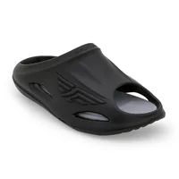 Red Tape Men Casual Pool Sliders for Everyday Comfort in Black, men's sliders — outsole and tread detail