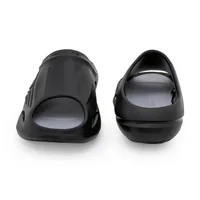 Red Tape Men Casual Pool Sliders for Everyday Comfort in Black, men's sliders — front and back view