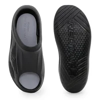 Red Tape Men Casual Pool Sliders for Everyday Comfort in Black, men's sliders — top view