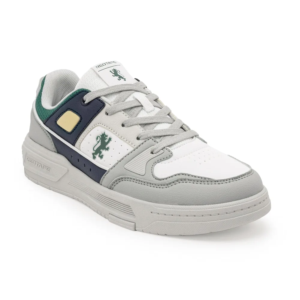 Red Tape Low Cut Lifestyle Sneakers for Men in Grey Blue | Lifestyle Sneakers