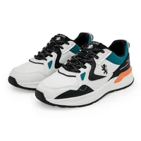 Red Tape Casual Sneaker Shoes for Men in Orange/White, men's sneakers — top view