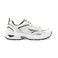 Red Tape Casual Shoes for Men for Everyday Style in Grey/Navy, men's lifestyle sneakers — side profile view