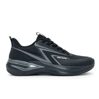 Red Tape Low Cut Sports Shoes for Men in Black, men's sports shoes — side profile view