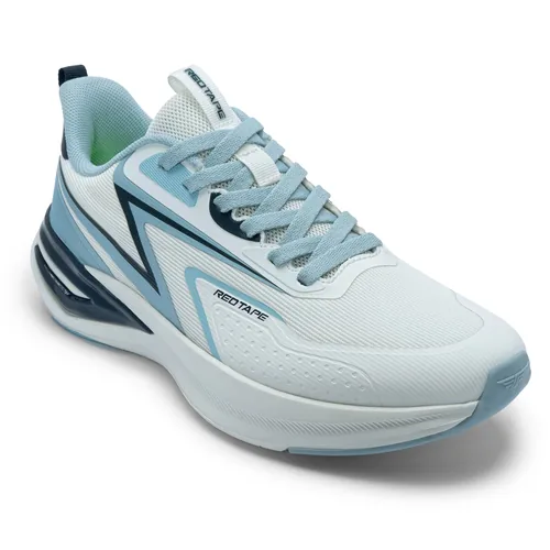 Red Tape Low Cut Sports Shoes for Men in Blue, men's sports shoes — angled front view