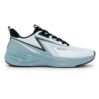 Red Tape Low Cut Sports Shoes for Men in White Green, men's sports shoes — side profile view