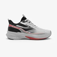 Red Tape Low Cut Sports Shoes for Men in Grey Red, men's sports shoes — side profile view
