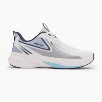 Red Tape White Blue Mesh Sports Shoes for Men, men's sports shoes — side profile view