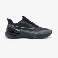 Red Tape Low Cut Sports Shoes for Men in Black, men's sports shoes — side profile view