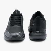 Red Tape Low Cut Sports Shoes for Men in Black, men's sports shoes — front and back view