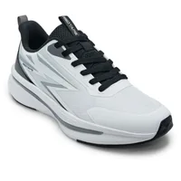 Red Tape Low Cut Sports Shoes for Men in Grey, men's sports shoes — angled front view