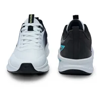 Red Tape Low Cut Sports Shoes for Men in White, men's sports shoes — front and back view