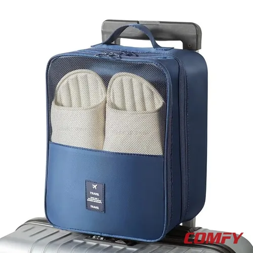Waterproof Shoe Bags for Travel Bag for Packing Portable Shoe Cubes (Blue)