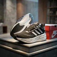 Performance Running Shoes — Black | Lightweight Breathable